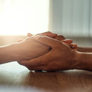 close up of hands holding