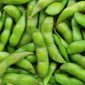 Edamame soy beans background